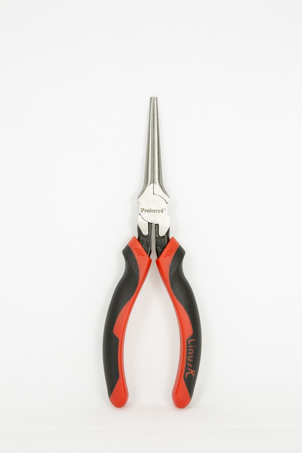 PROFERRED LONG NOSE PLIERS WITHOUT CUTTER TPR GRIP 6''
